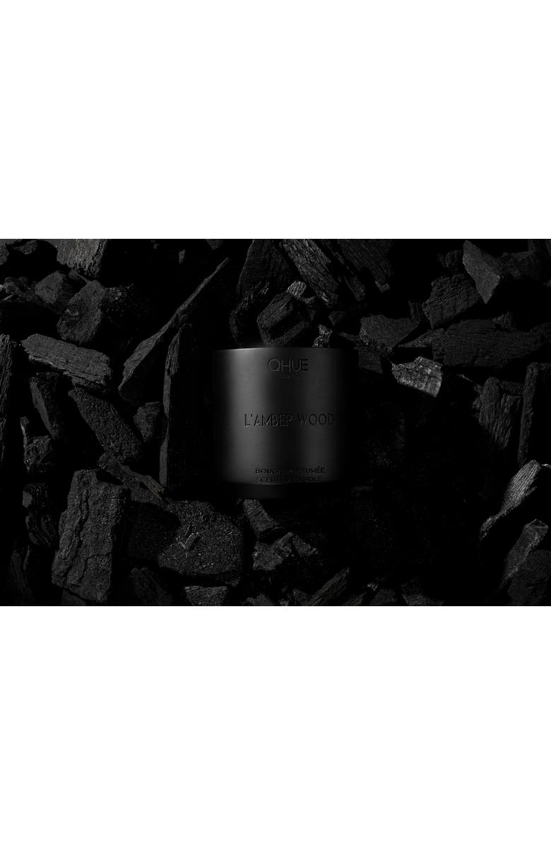 Qhue L'amber Wood Candle, Alternate, color,