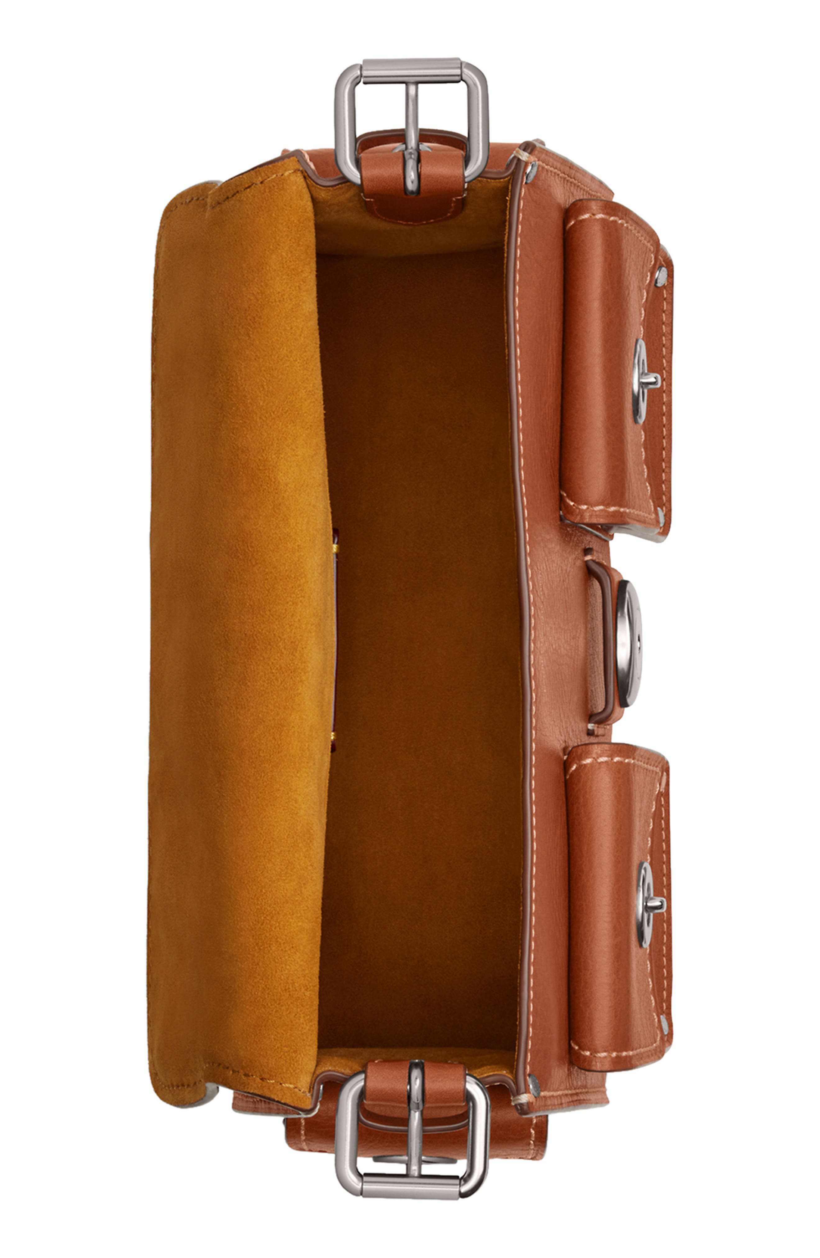 COACH Western Tabby Soft Cargo Leather Shoulder Bag, Alternate, color, Lh/Burnished Amber