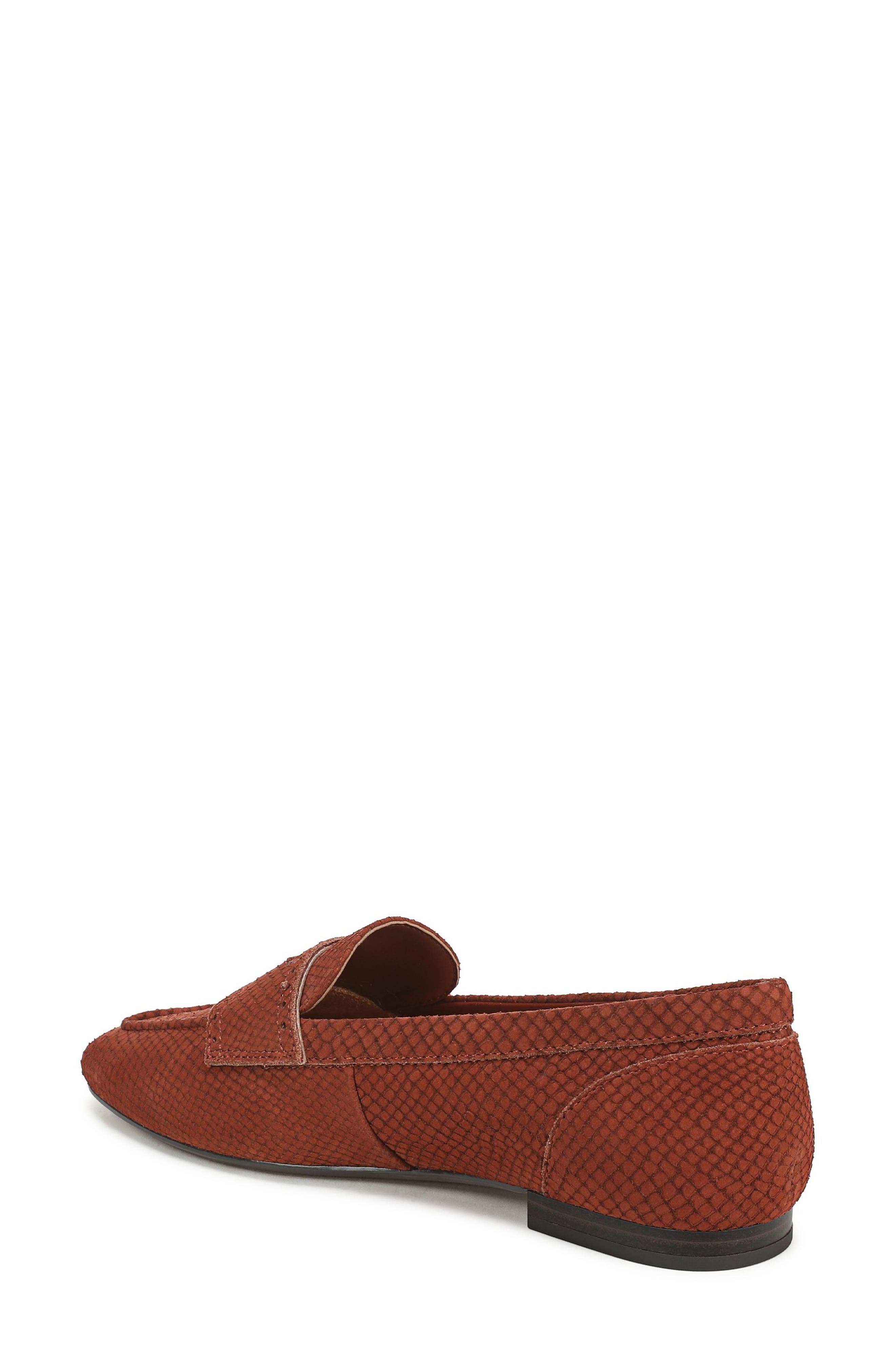Sadie Penny Loafer, Alternate, color, BAKED CLAY NUBUCK