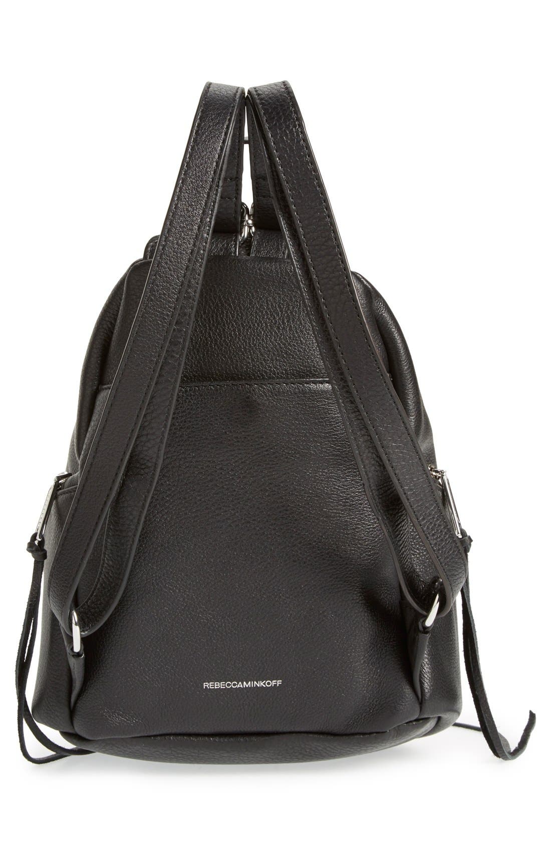 Medium Julian Backpack, Alternate, color, BLACK/ SILVER HRDWR