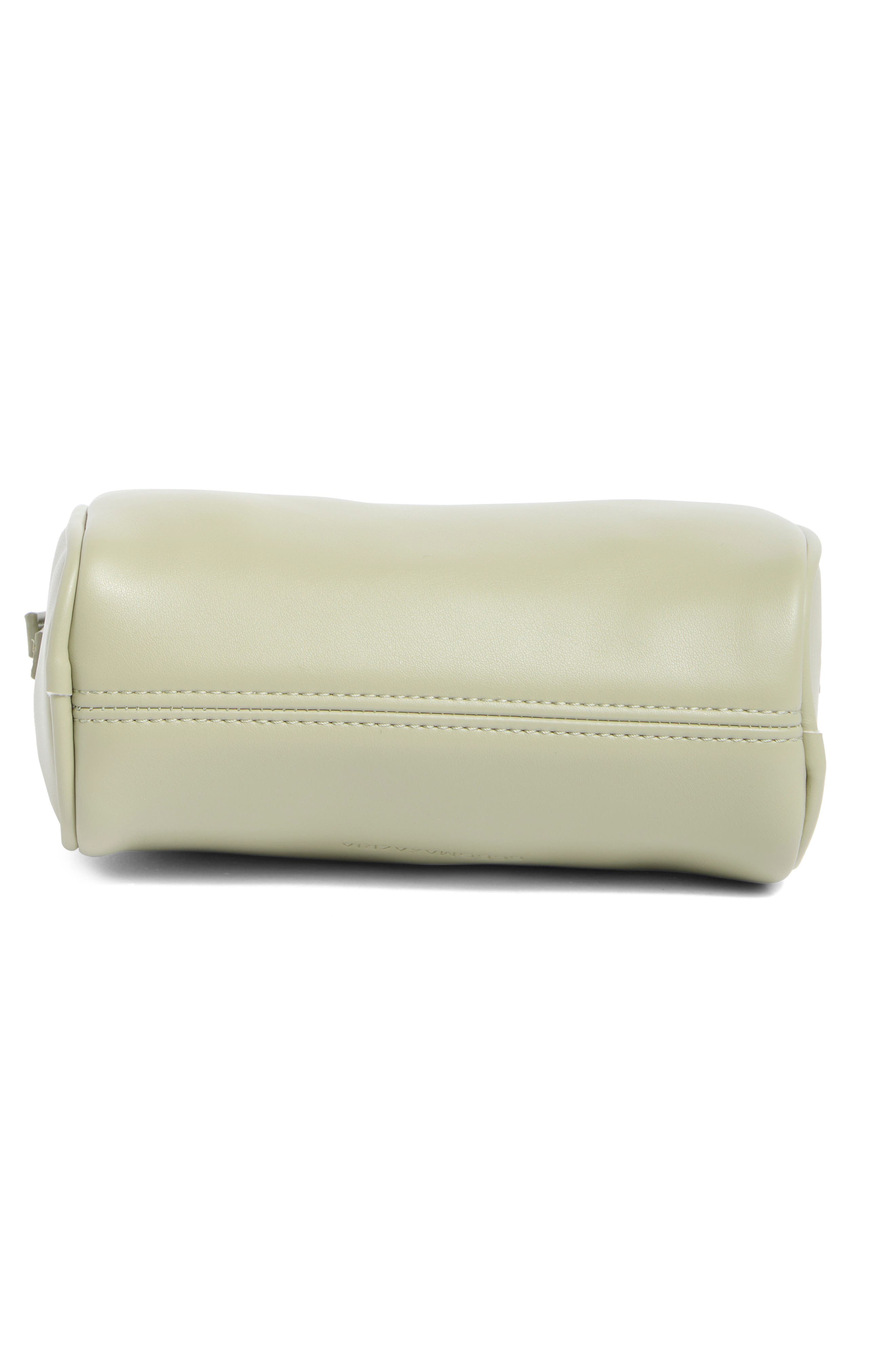 Barrel Faux Leather Shoulder Bag, Alternate, color, SAGE