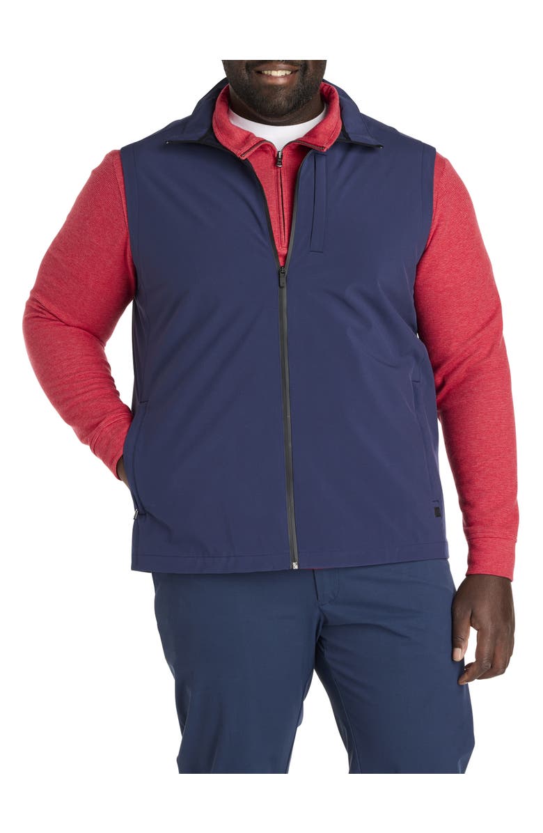 vineyard vines Big & Tall Mariner Soft Shell Performance Vest, Alternate, color, Navy
