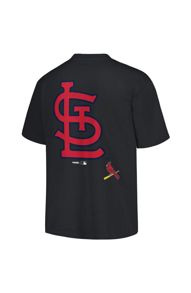 PLEASURES Men's PLEASURES  Black St. Louis Cardinals Ballpark T-Shirt, Alternate, color, Black