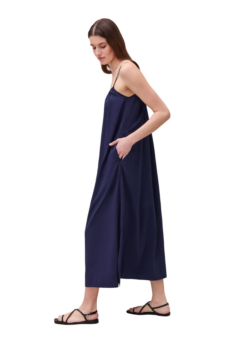 Womens Breezy Cotton Dress, Alternate, color, Evening Blue