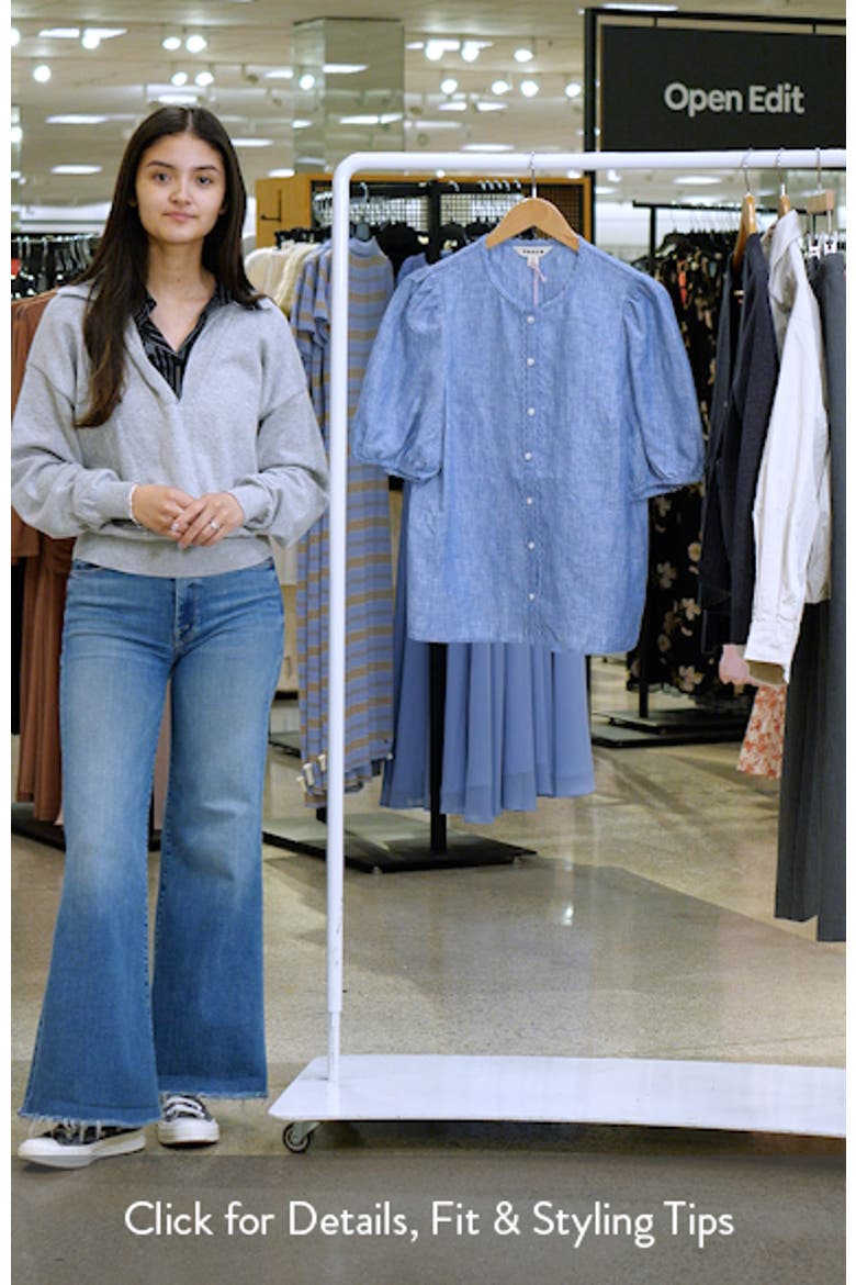 Leah Short Sleeve Linen Button-Up Shirt video