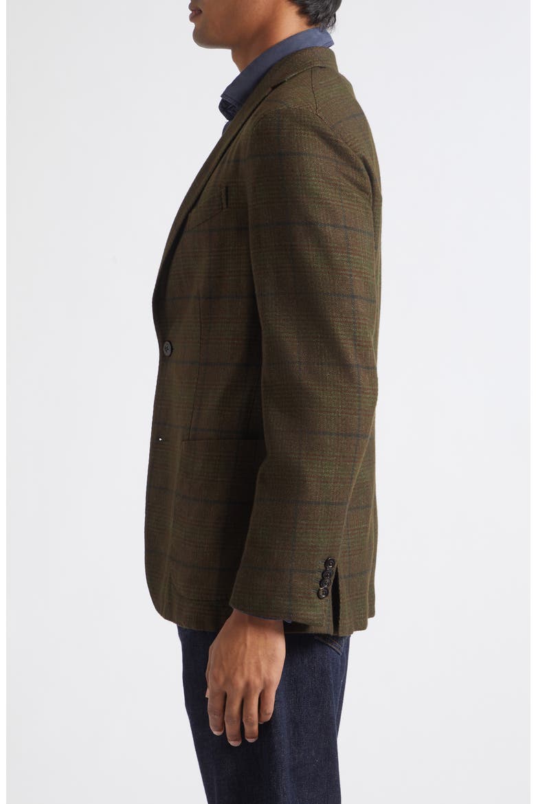 Galles Overcheck Sport Coat, Alternate, color, BROWN