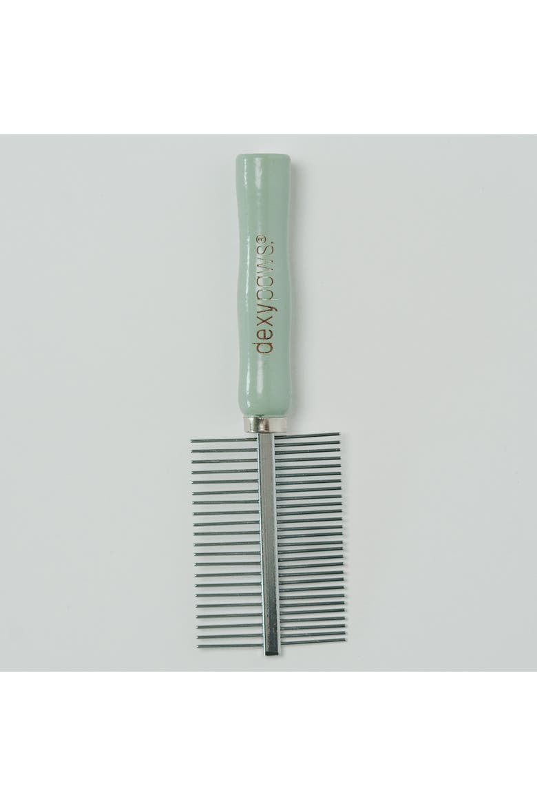 Stainless Steel Pet Comb, Sage Green, Dog & Cat Grooming Tool, Alternate, color, Green
