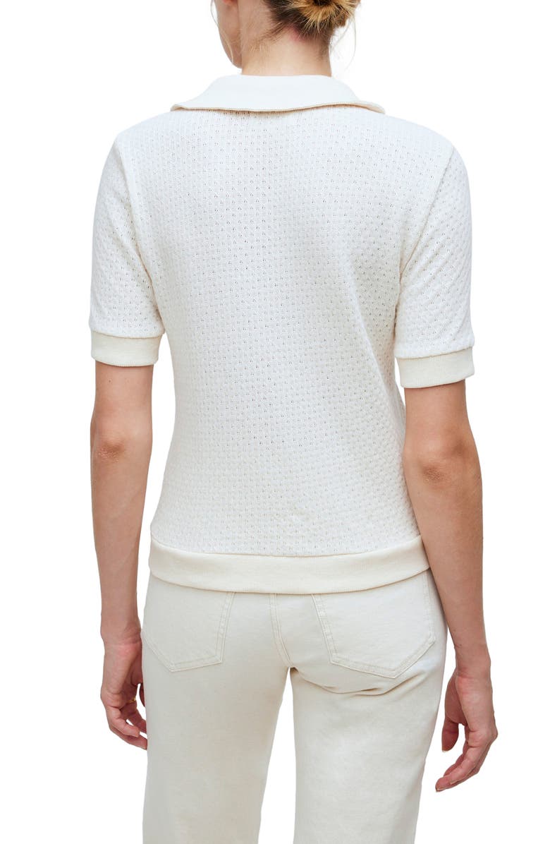 Madewell Pointelle Johnny Collar Polo, Alternate, color,