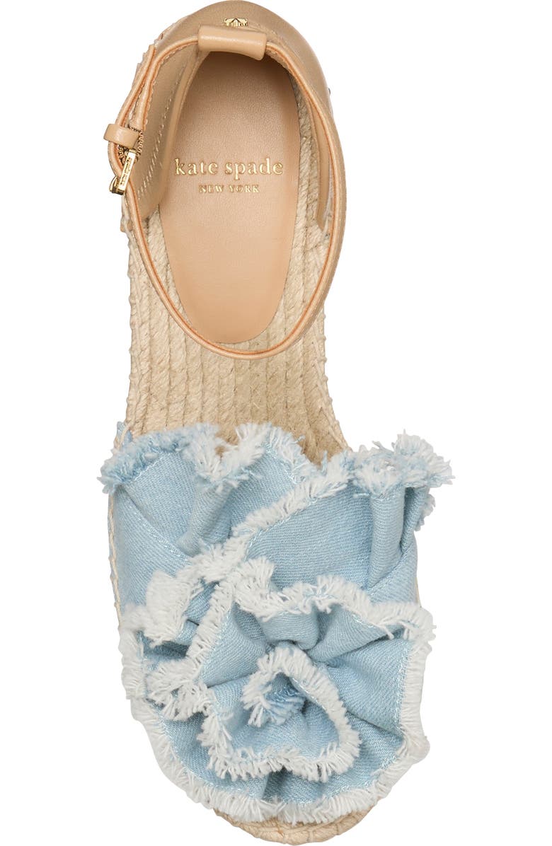 Kate Spade New York flourish espadrille platform sandal, Alternate, color,