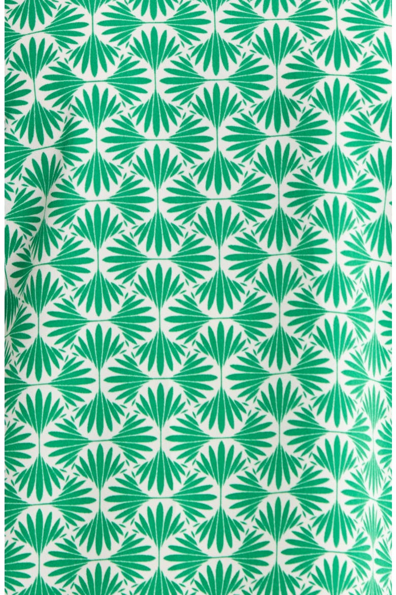 Print Tulip Sleeve Knit Top, Alternate, color, TROPICAL GREEN/ WHITE DOVE