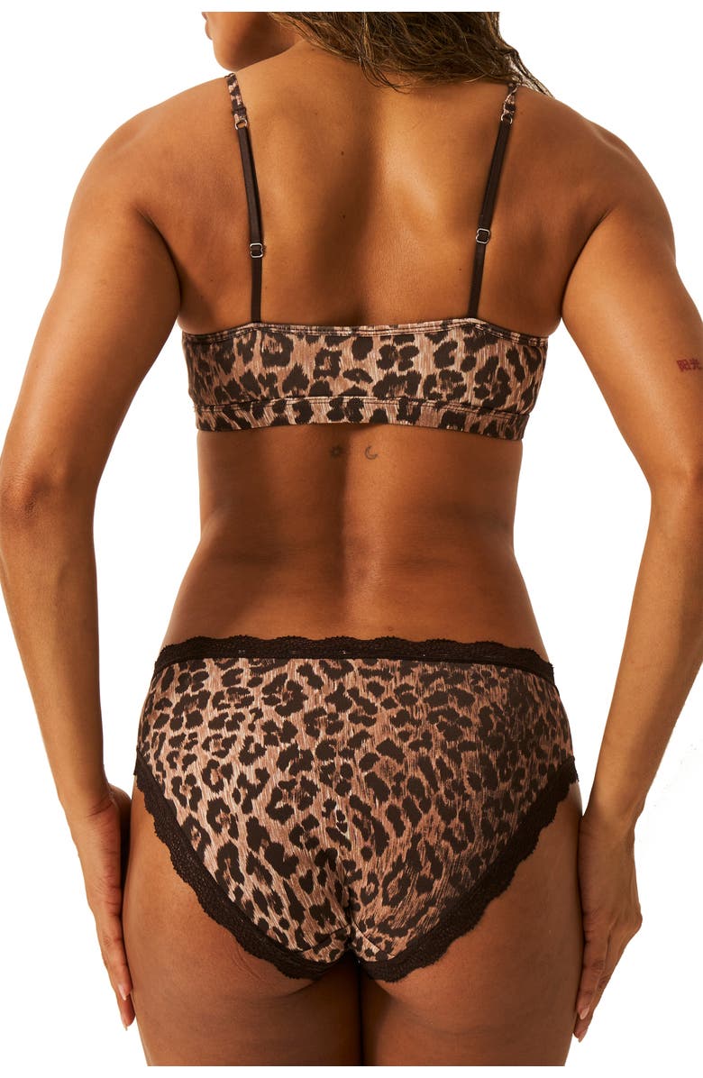 Stripe & Stare String Scoop Bra & Original Knicker Set, Alternate, color, 