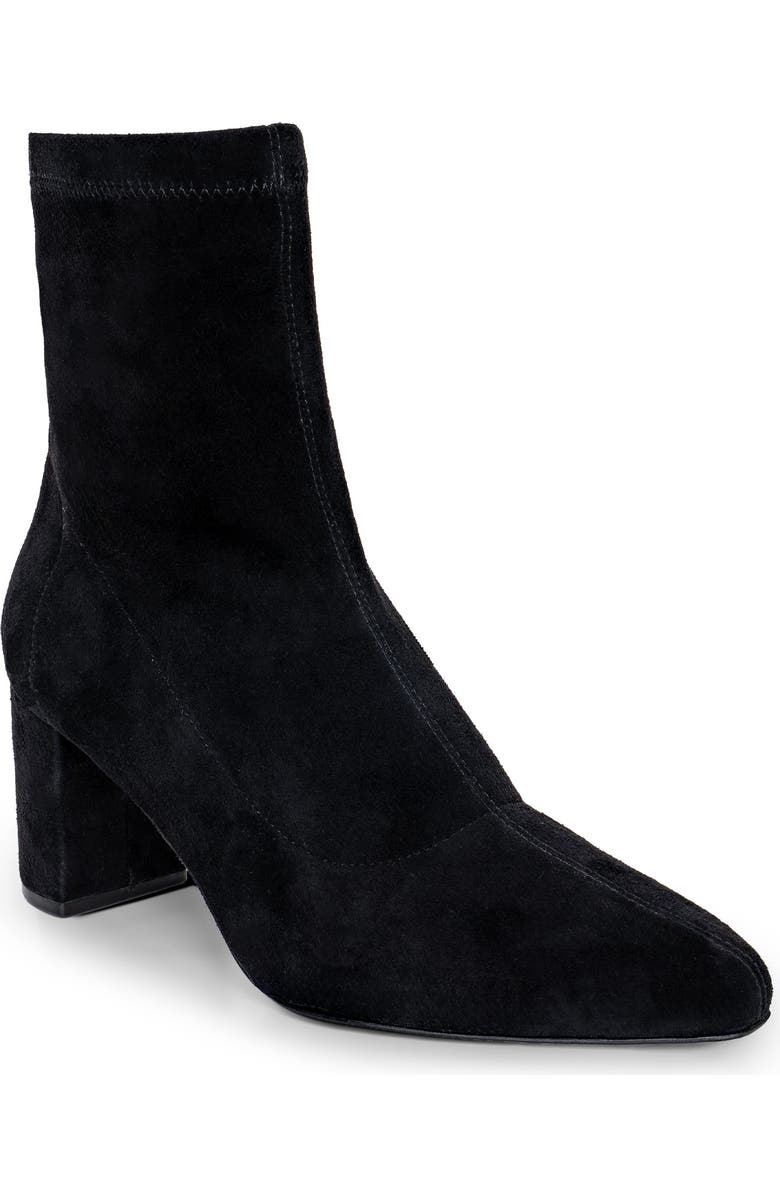 L'AGENCE Salome Bootie, Main, color, Black Suede