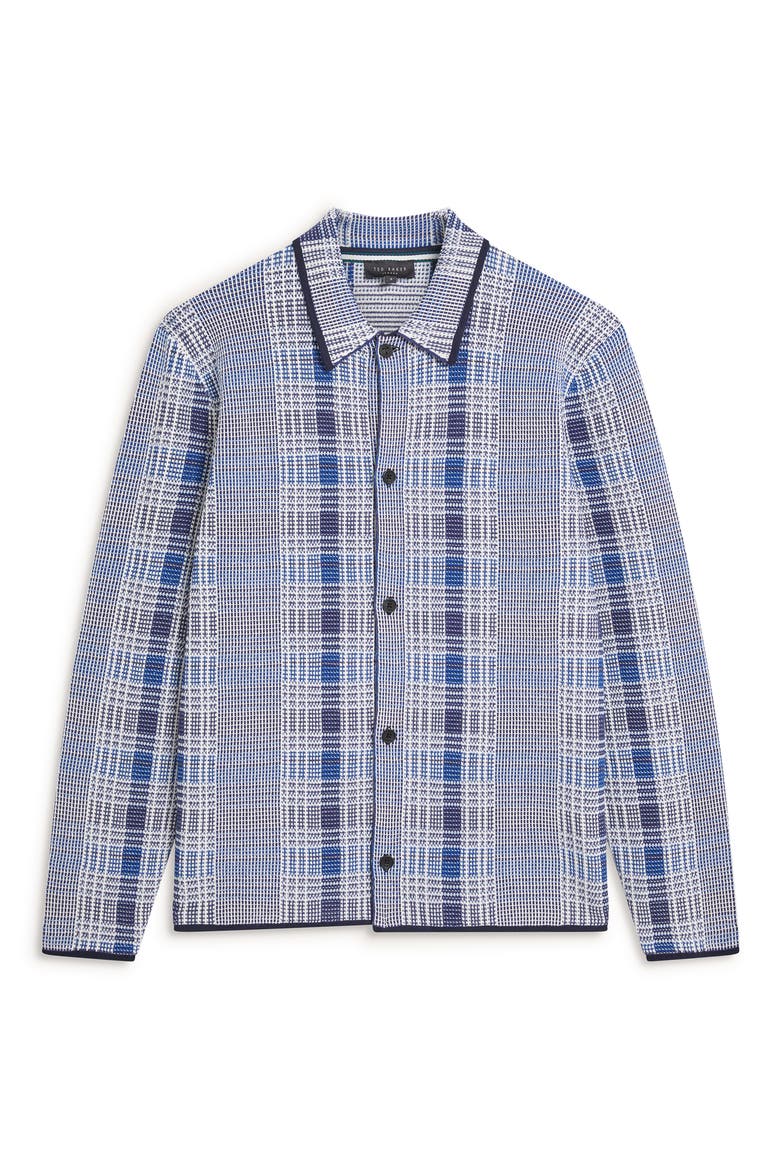 Mosens Check Button-Up Shirt, Alternate, color, BRT BLUE
