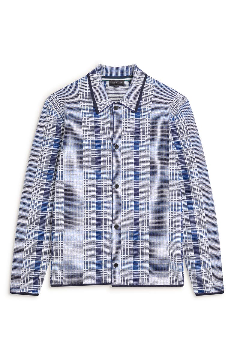 Ted Baker Mosens Check Button-Up Shirt, Alternate, color, 