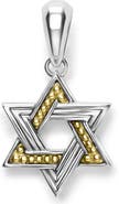 LAGOS Men's Anthem Small Two-Tone Star of David Amulet