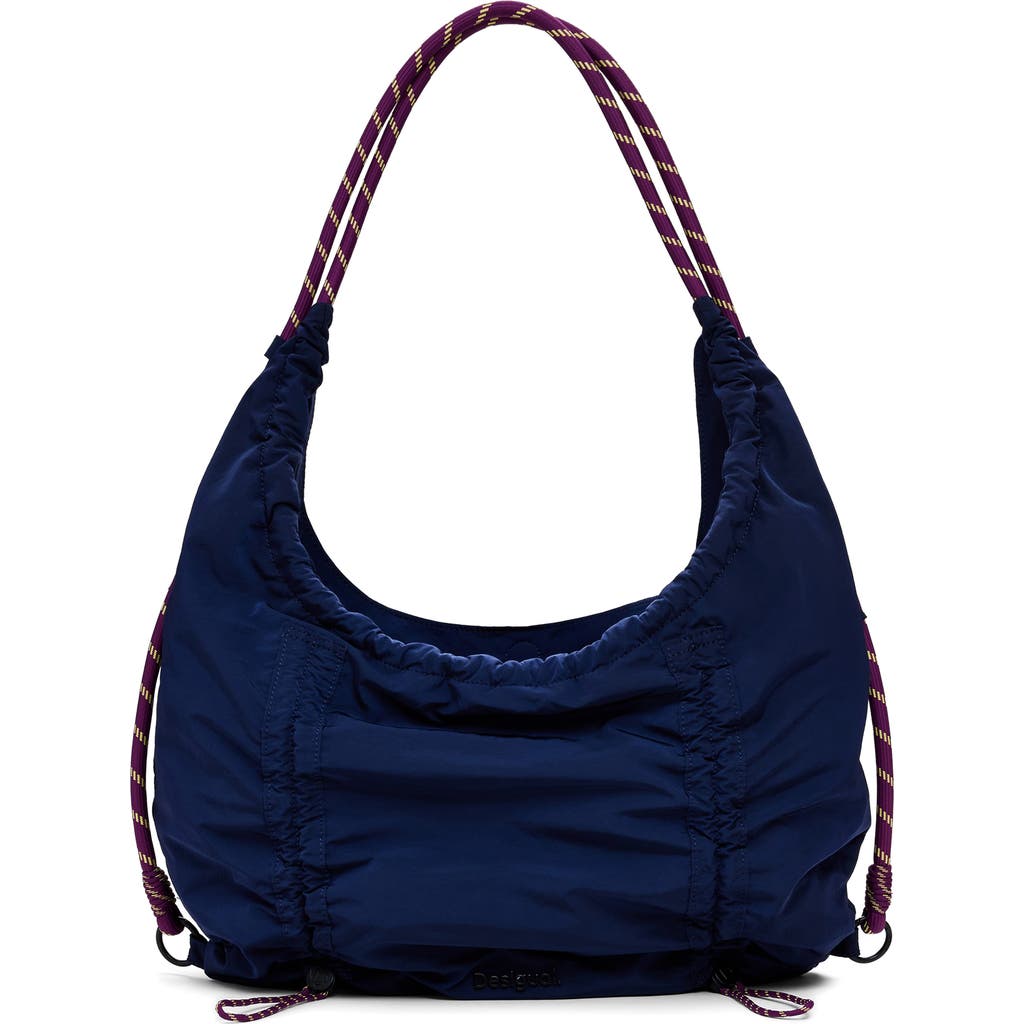 Desigual Extra Large Toggle Detail Shoulder Bag In Blue