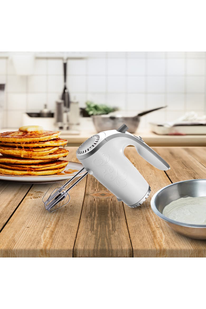 5 Speed Hand Mixer- White, Alternate, color, White