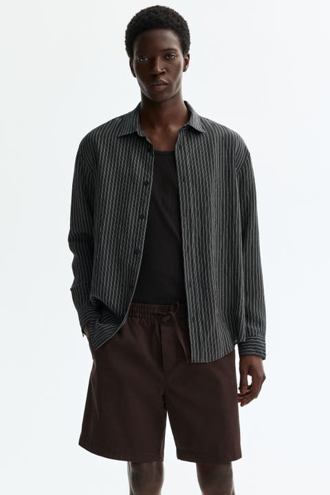 Relaxed-fit cotton shorts