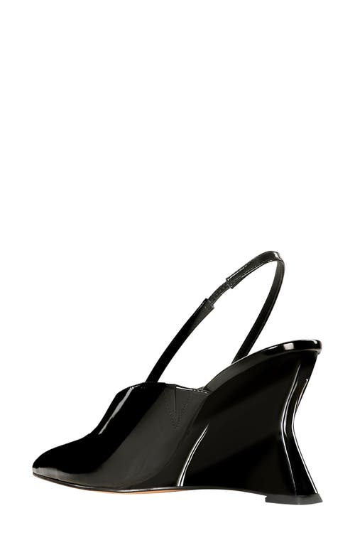 Katy Perry The Trendygurl Slingback Pointed Toe Wedge Sandal In Black