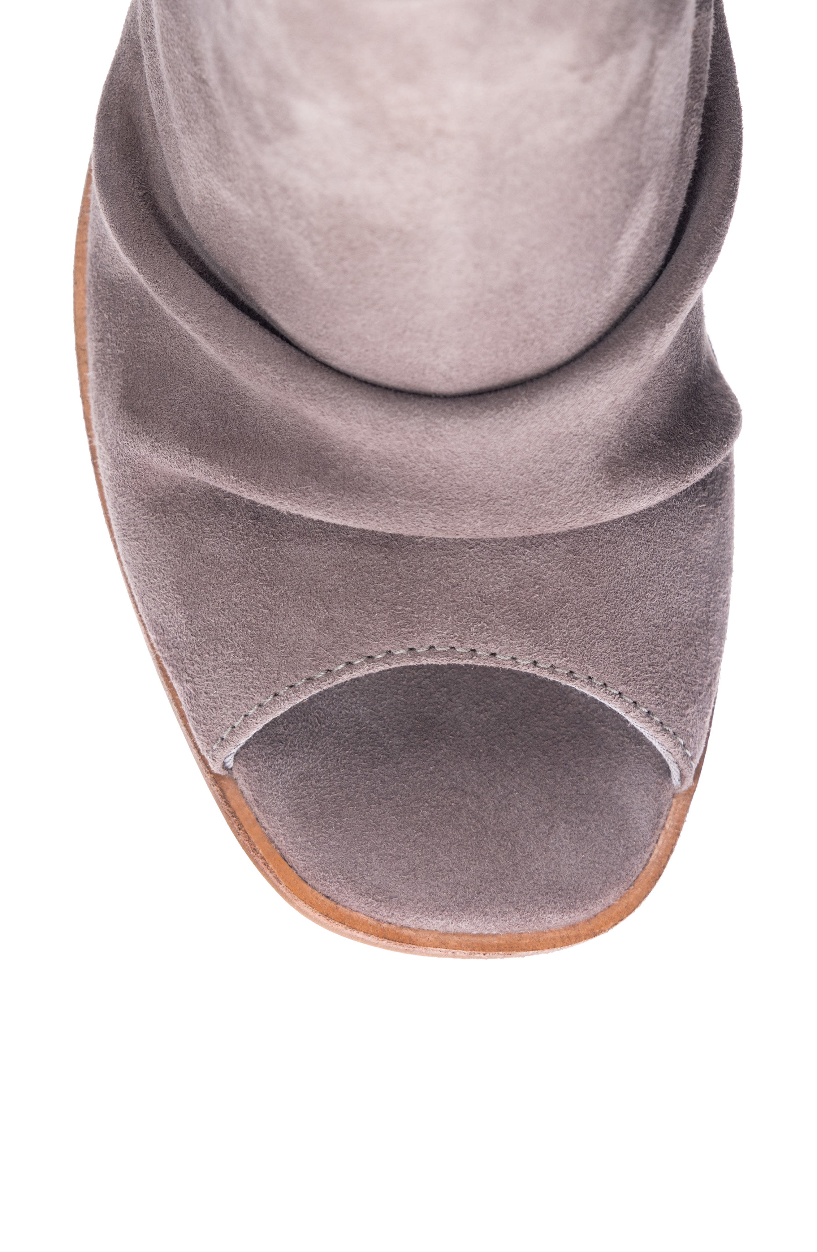 42 Gold Loyalty Open Toe Bootie, Alternate, color, Grey