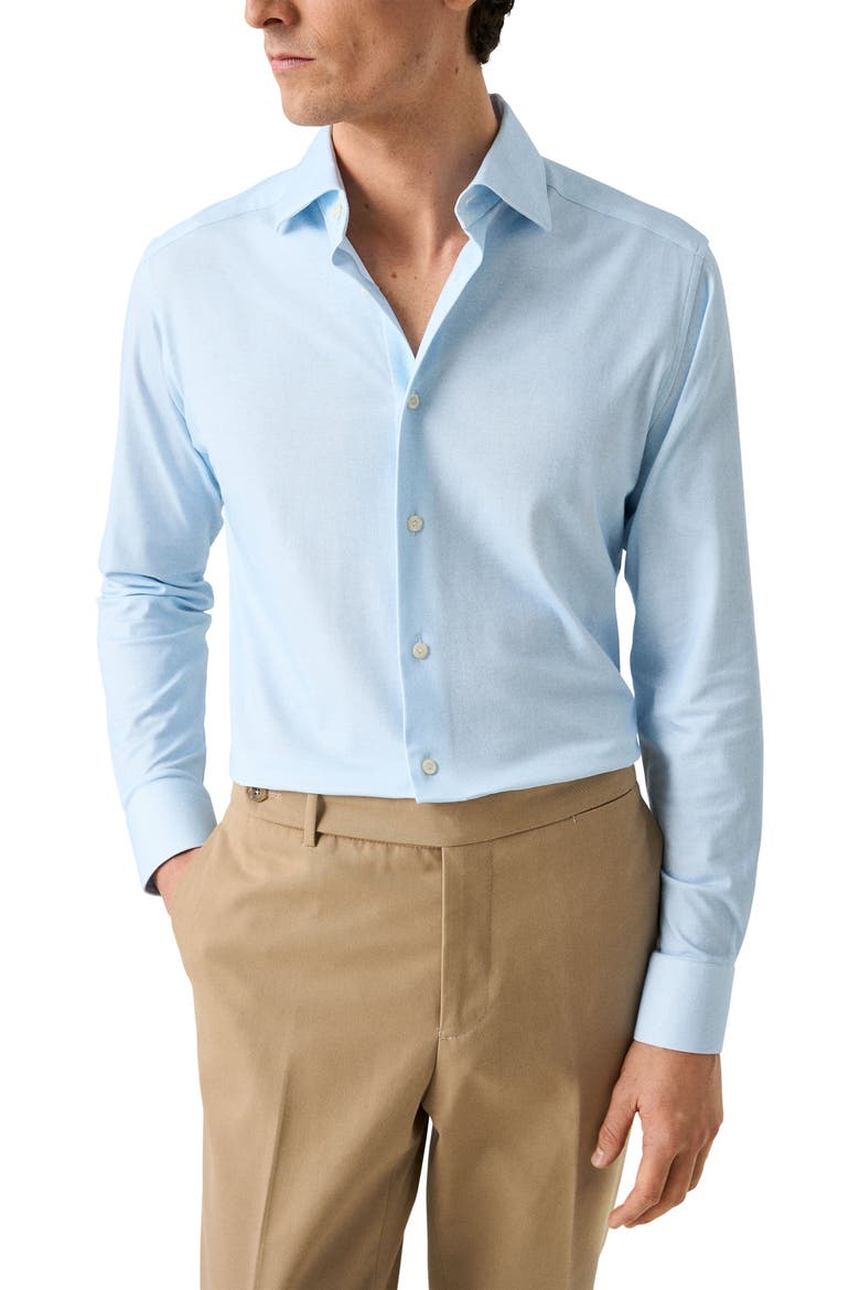 Slim Fit Solid 4Flex Dress Shirt, Main, color, LIGHT BLUE