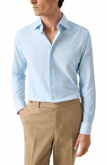 Eton Slim Fit Solid 4Flex Dress Shirt