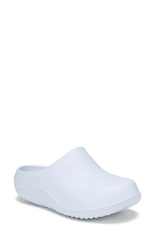 Ryka Women's Echo Recovery Round Toe Slip On Clogs In Ice Blue