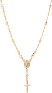 Child of Wild Positano 18k Gold Overlay Rosary Necklace