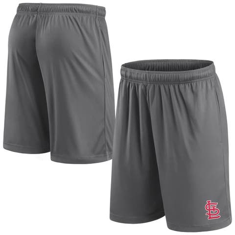 Men's Fanatics Gray St. Louis Cardinals Primary Logo Shorts