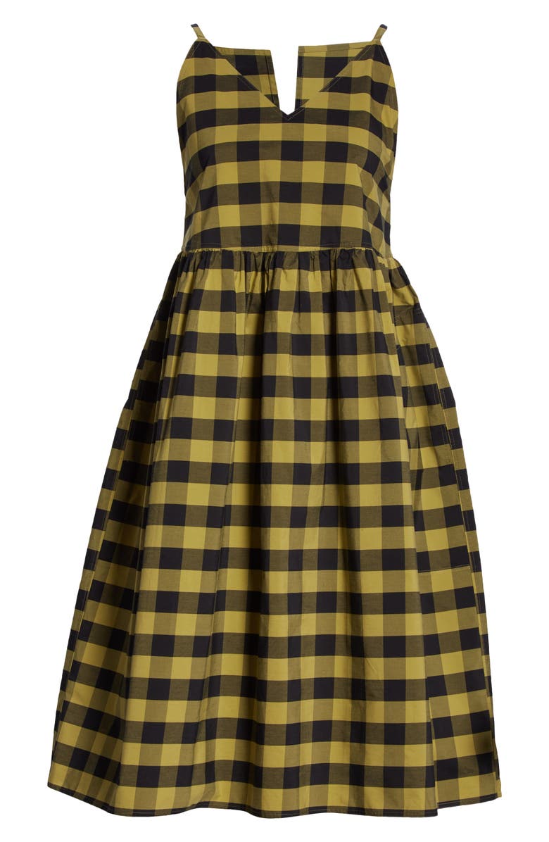 Sofie D'Hoore Check Cotton Sundress, Alternate, color, 