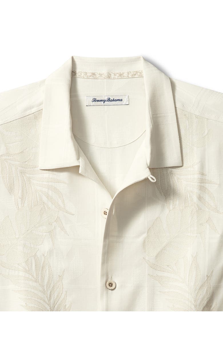 Tommy Bahama Del Palms Embroidered Silk Camp Shirt, Alternate, color,