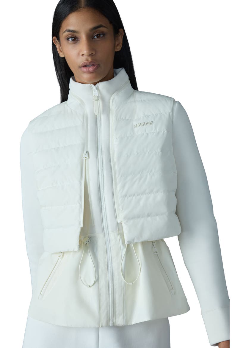 Priscilla 3-in-1 Hybrid Lightweight Jacket with Down Vest, Alternate, color, CREAM