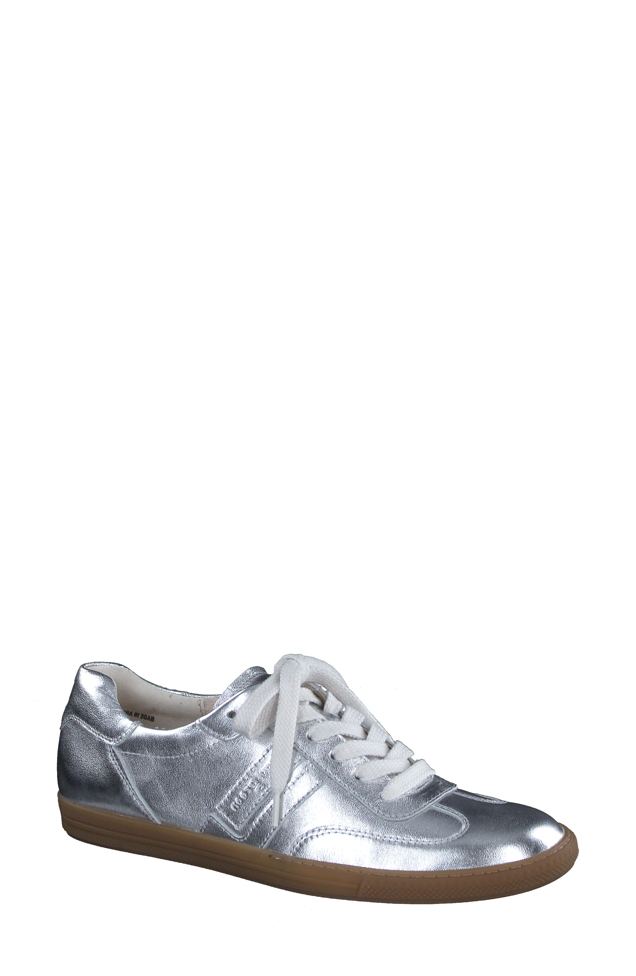 Paul Green Zaria Sneaker, Main, color, Aluminum Metallic Nappa