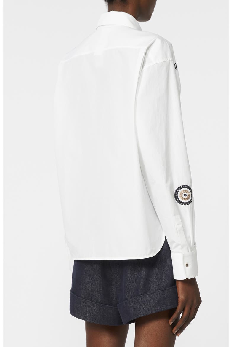 Shock Embroidered Long Sleeve Button-Up Shirt, Alternate, color, OPTICAL WHITE