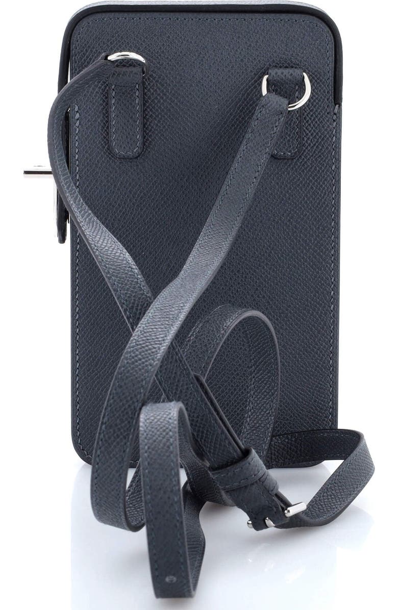 Pre-Owned Hermes Hac a Box Phone Case Epsom, Alternate, color, Gris Misty