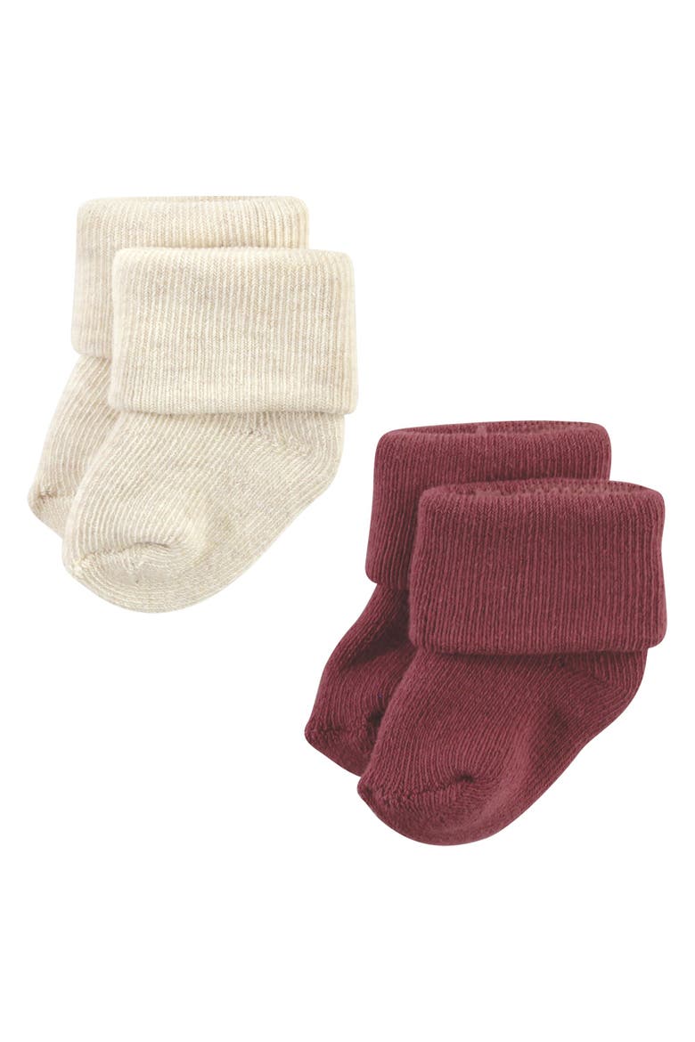 12Pk Cotton Terry Socks, Alternate, color, Mauve Sage Dot