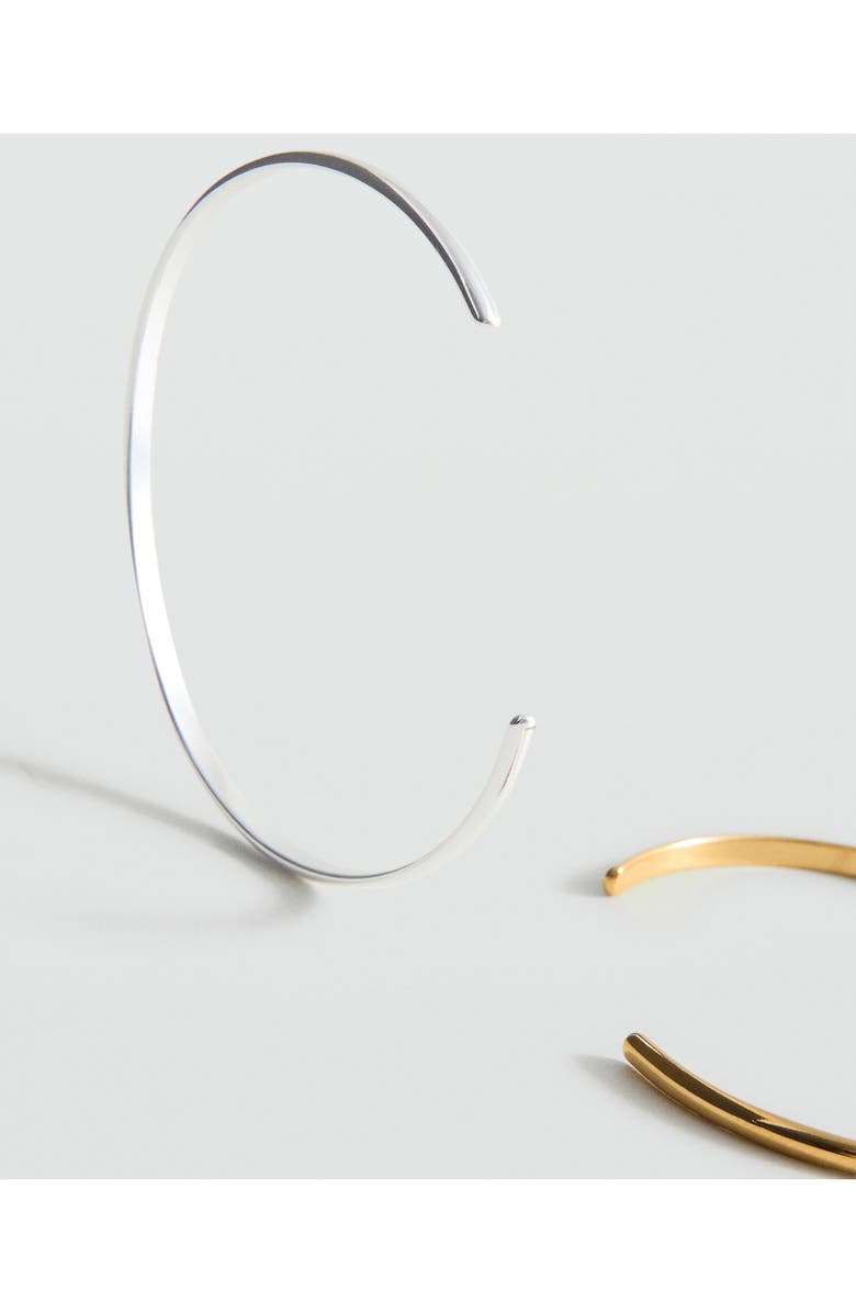 MANGO Set of 2 Cuff Bracelets, Alternate, color, Gold/ Silver