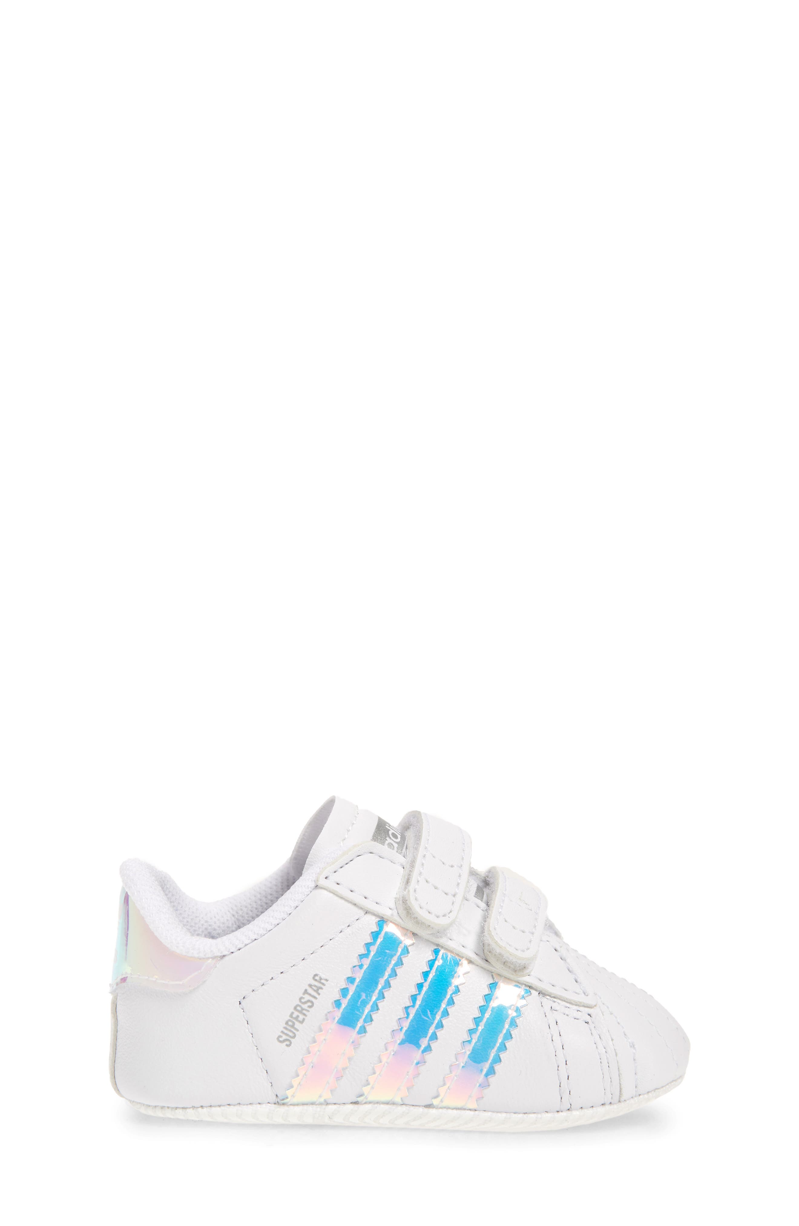 adidas Superstar Crib Sneaker, Alternate, color, 