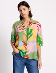 Albaray Short Sleeve Relaxed Collar Resort Shirt