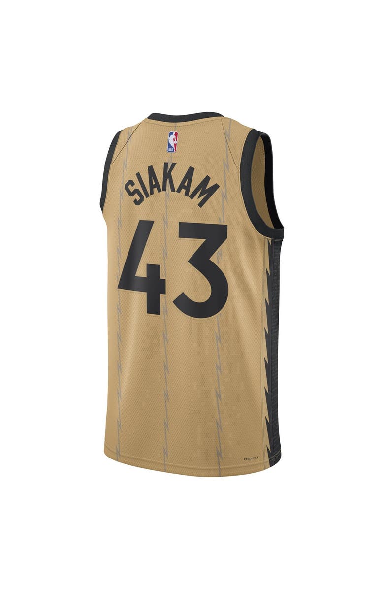 Nike Unisex Nike Pascal Siakam Gold Toronto Raptors 2023/24 Swingman Jersey - City Edition, Alternate, color, 