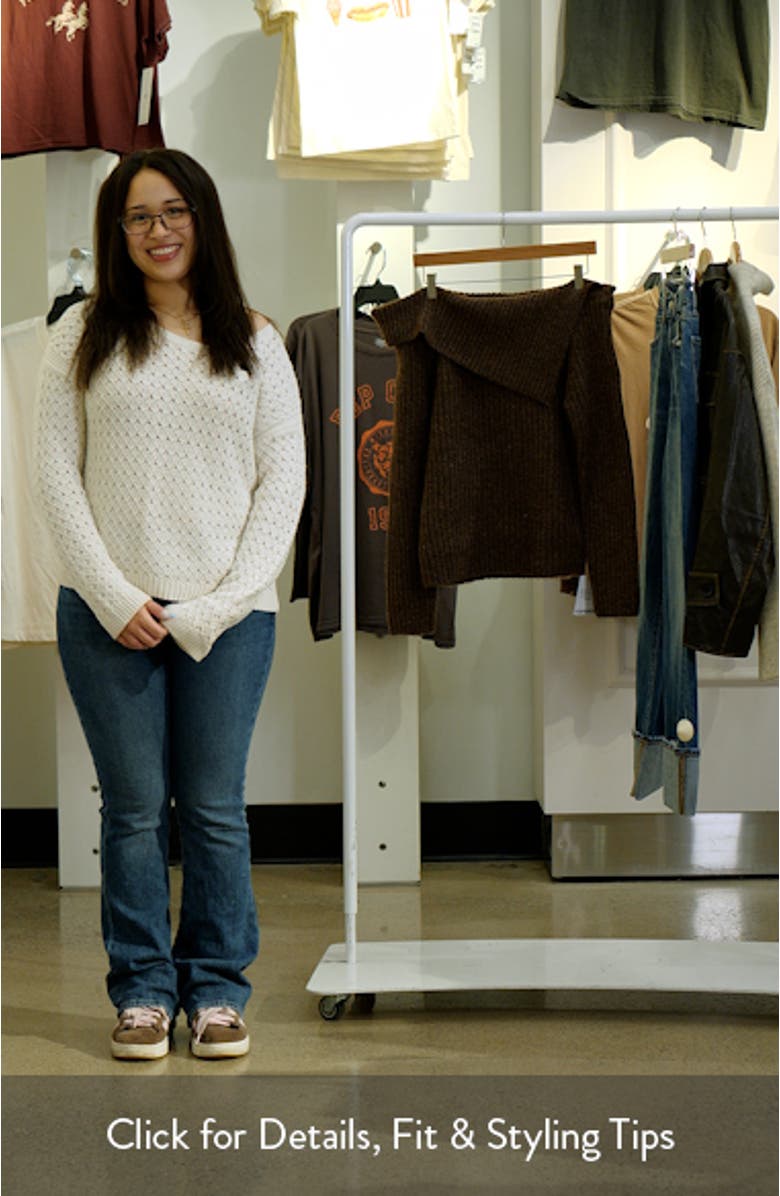 Ribbed Off the Shoulder Sweater, sales video thumbnail