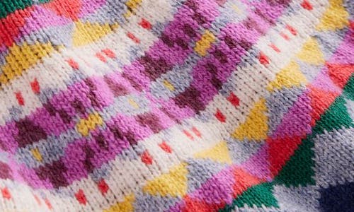 Mini Boden Kids' Minnie Fair Isle Long Sleeve Sweater Dress In Multi