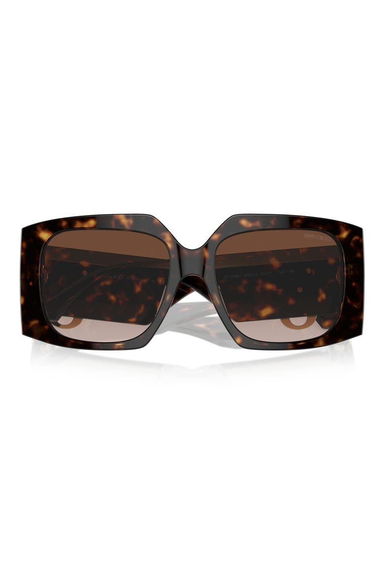 55mm Gradient Butterfly Sunglasses, Alternate, color, HAVANA / GRADIENT BROWN