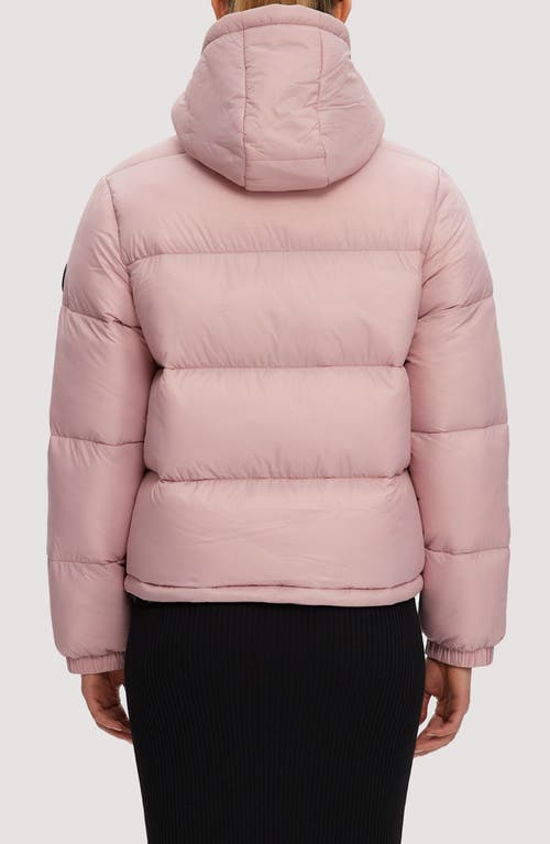 Noize Winona Hooded Puffer Jacket In Pink