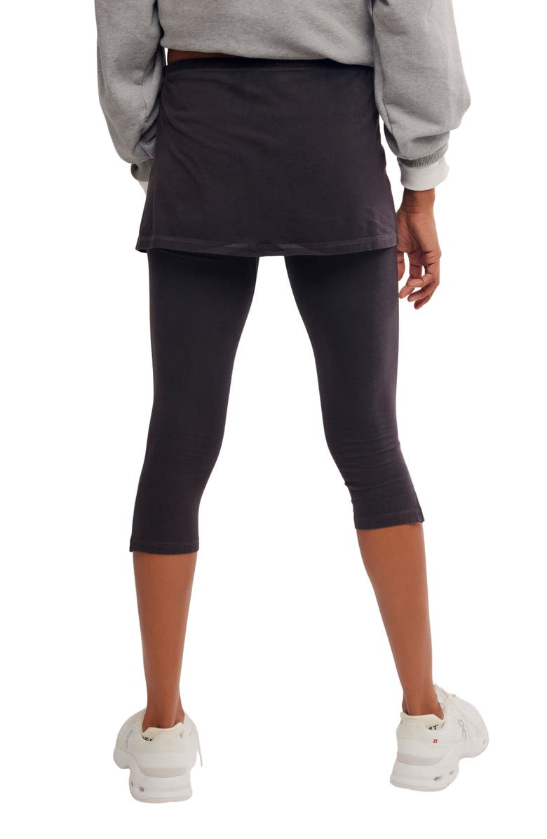 Free People Intensity Mid Rise Capri Skegging, Alternate, color, Black