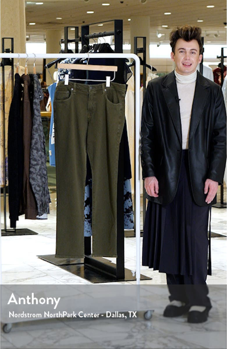 Gage Slim Fit Stretch Twill Five-Pocket Pants, sales video thumbnail