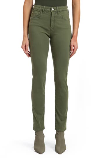 Mavi Jeans Kathleen High Waist Slim Boyfriend Jeans In Forest Green Feather Blue