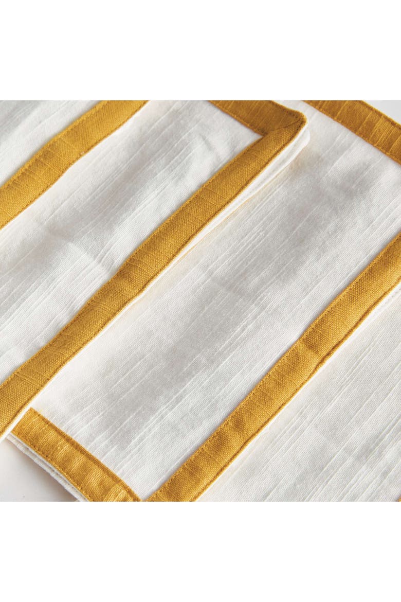 Connor Cocktail Napkins Set Of 4, Alternate, color, Yellow