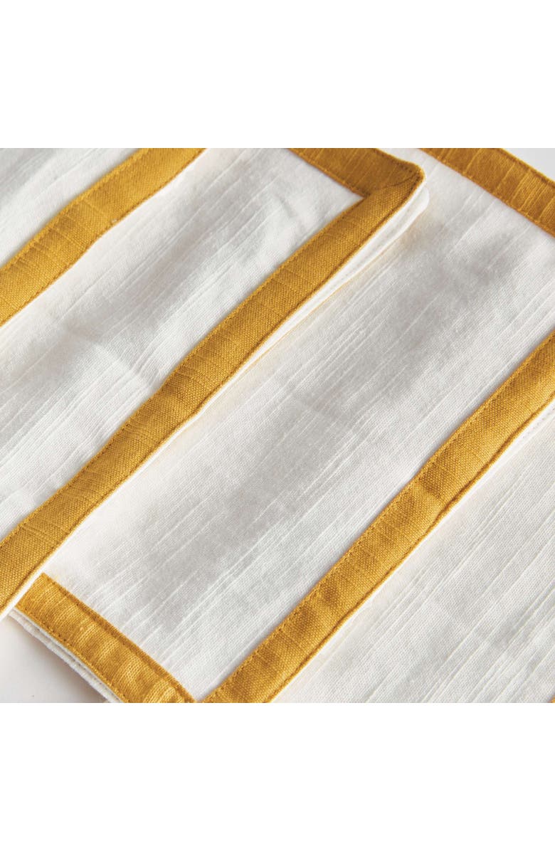 Napa Home & Garden Connor Cocktail Napkins Set Of 4, Alternate, color, Yellow