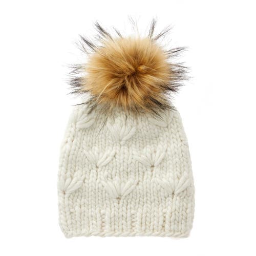 Lele Sadoughi Motley Beanie In White